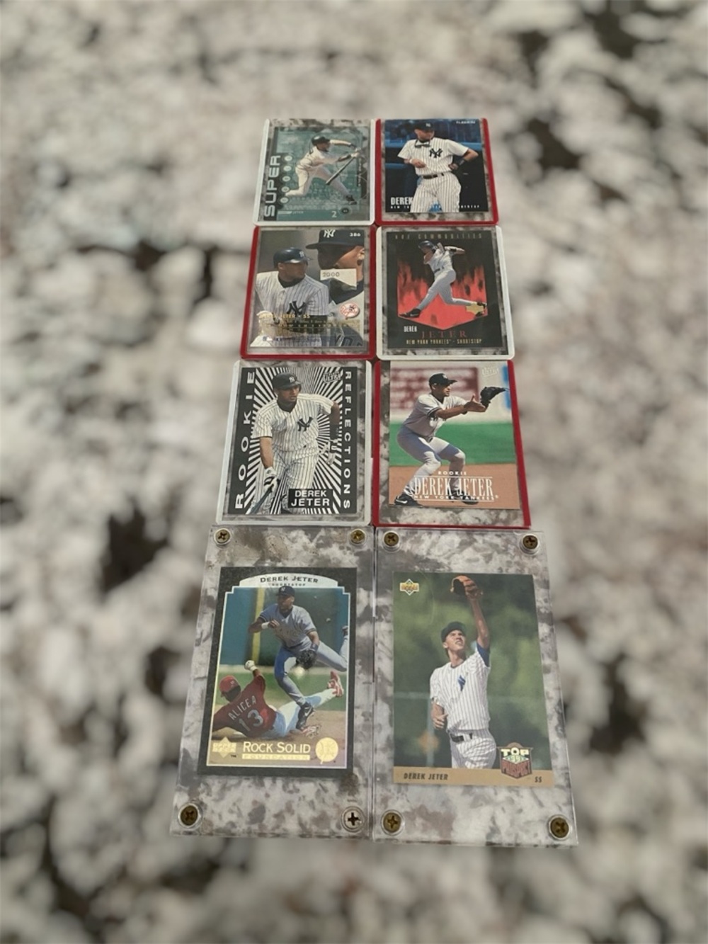 Derek Jeter Rookie Baseball Card Collection New York Yankees Topps - Multi-Color